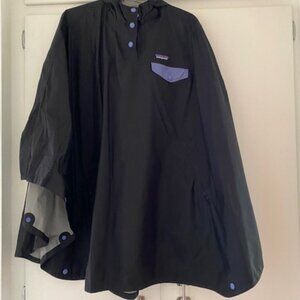 Patagonia Womens XS/S rain poncho cape with hood